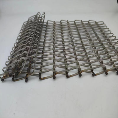 0.5mm-2.0mm Wire Diameter Spiral Wire Mesh Dengan Sertifikat SGS / Lebar 0.5m-2.0m