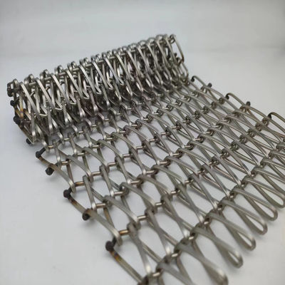 Serbaguna Spiral Wire Mesh Ketahanan Korosi 0.5m-2.0m Lebar