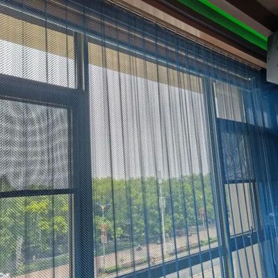 Perunggu Bulat Anodizing Metal Coil Drapery Menyediakan Privasi Dan Dekorasi