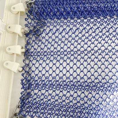 OEM stainless steel Metal Coil Drapery Woven Wire Mesh Shower Curtain