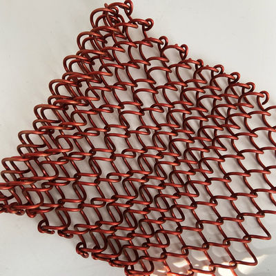 Anodizing Customized Coil Mesh Drapery Ketebalan 0,5-2mm