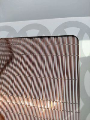 1-2m Lebar Kaca Laminasi Wire Mesh Merah Warna Dekoratif Switch