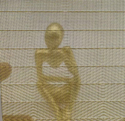 0.6mm Ketebalan Laminated Glass Metal Mesh Dekoratif Untuk Industri