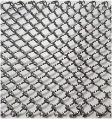 Tembaga Polished Finish Arsitektur Diperluas Metal Mesh Dengan Twill Weave Style