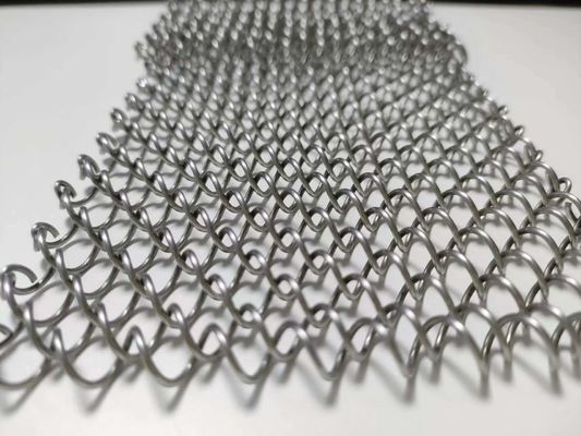 Tembaga Polished Finish Arsitektur Diperluas Metal Mesh Dengan Twill Weave Style