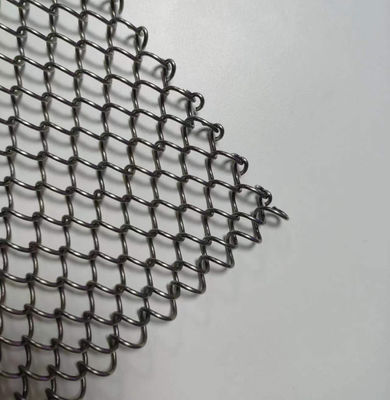 Tembaga Polished Finish Arsitektur Diperluas Metal Mesh Dengan Twill Weave Style