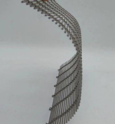 Arsitektur persegi Metal Mesh Fleksibel Lukisan Warna Disesuaikan Untuk Tirai Ruangan