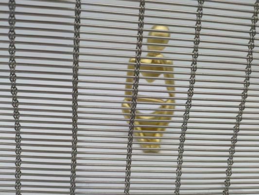 Arsitektur persegi Metal Mesh Fleksibel Lukisan Warna Disesuaikan Untuk Tirai Ruangan