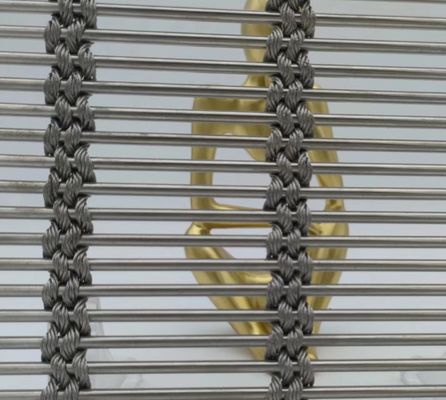 Solusi Pembagi Ruang Kain Mesh Logam Fleksibel PVD Untuk Meliput Dinding