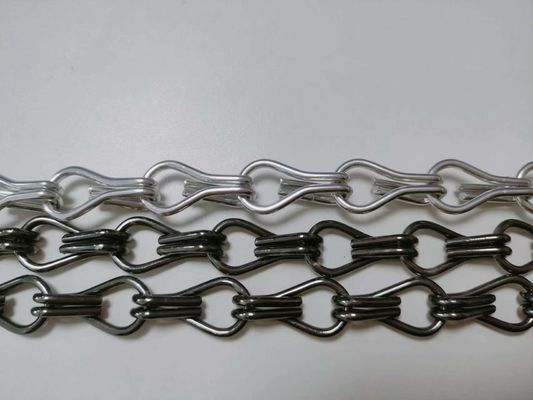 Anoding Disesuaikan Fleksibel Metal Mesh Kain 41,5% Area Pembukaan