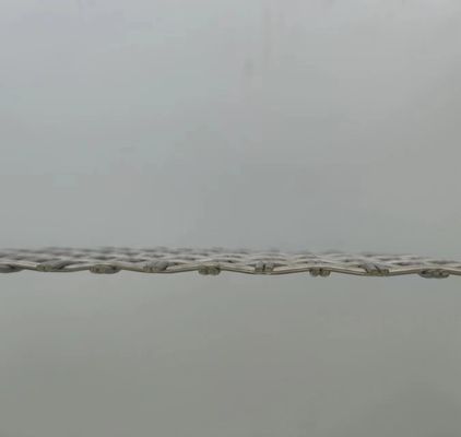 Perak 1,2mm Arsitektur Woven Wire Mesh Solusi Pagar Keamanan Superior