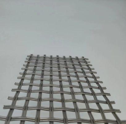 Perak 1,2mm Arsitektur Woven Wire Mesh Solusi Pagar Keamanan Superior