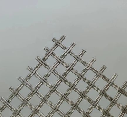 Perak 1,2mm Arsitektur Woven Wire Mesh Solusi Pagar Keamanan Superior