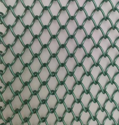 Green Aluminium Wire Arsitektur Woven Mesh Untuk Solusi Dekoratif Serbaguna