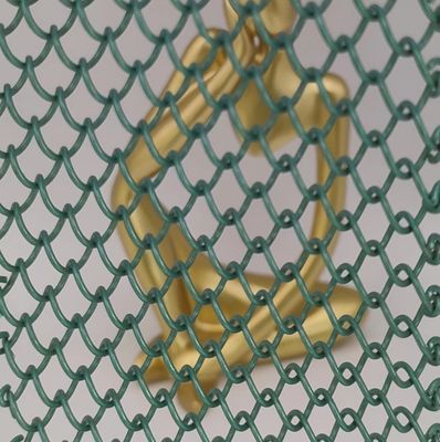 Green Aluminium Wire Arsitektur Woven Mesh Untuk Solusi Dekoratif Serbaguna