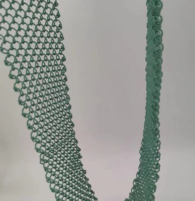 Green Aluminium Wire Arsitektur Woven Mesh Untuk Solusi Dekoratif Serbaguna
