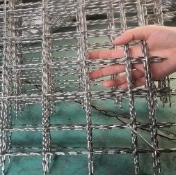 30m OEM Galvanized Crimped Wire Mesh Dalam Screening dan Filtering