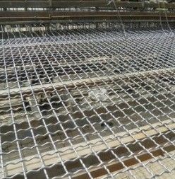 30m OEM Galvanized Crimped Wire Mesh Dalam Screening dan Filtering