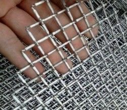 Dekorasi Lansekap Jaring Wire Woven Crimped Lebar 0,5m-2,5m Jenis tenun