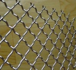 Dekorasi Lansekap Jaring Wire Woven Crimped Lebar 0,5m-2,5m Jenis tenun