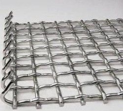 OEM PVC Lapisan Kunci Crimp Wire Mesh Untuk Produk Berkinerja Tinggi