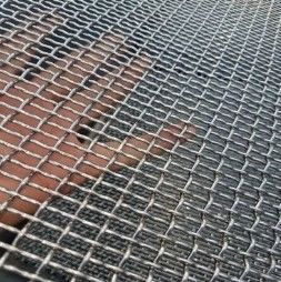 OEM PVC Lapisan Kunci Crimp Wire Mesh Untuk Produk Berkinerja Tinggi