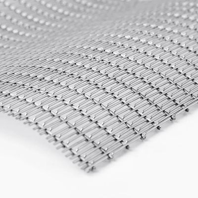 Fleksibilitas Tinggi Dekoratif Woven Wire Mesh Untuk Langit-langit Arsitektur