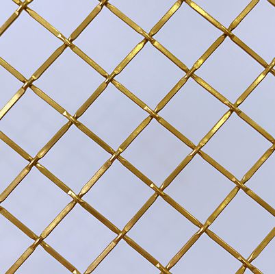 Grilles Wire Mesh Dekoratif yang dipoles 0.5-2mm Ketebalan Ramah Lingkungan