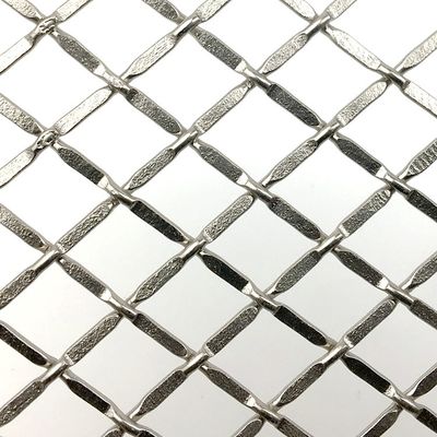 Grilles Wire Mesh Dekoratif yang dipoles 0.5-2mm Ketebalan Ramah Lingkungan