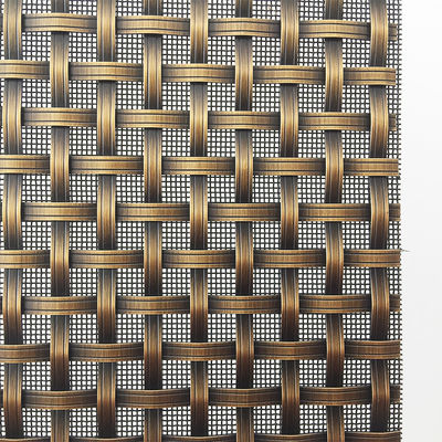 2-6mm Mesh Size Metal Grilles Dekoratif Dalam Bentuk Lubang Kuadrat
