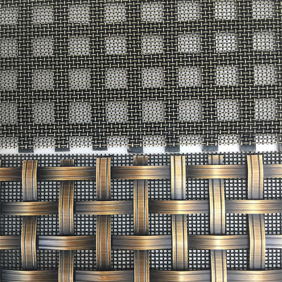 2-6mm Mesh Size Metal Grilles Dekoratif Dalam Bentuk Lubang Kuadrat
