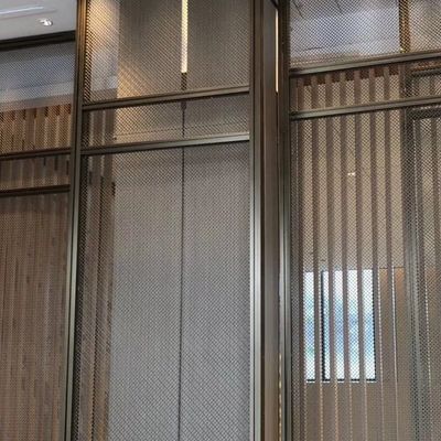 Eco Friendly Dekoratif Wire Mesh Grilles Ketebalan 0.5-2mm Di Perak