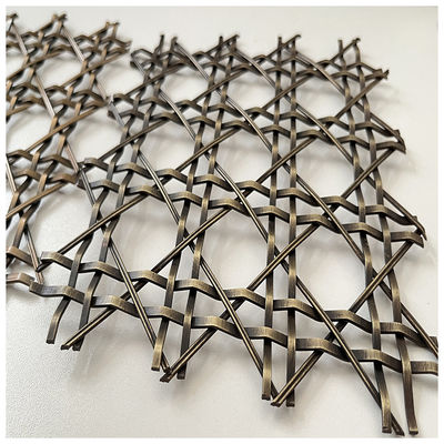 Upgrade Desain Interior Dekoratif Wire Mesh Grilles Pilihan yang sempurna Dengan Diameter Weft 1mm-5mm