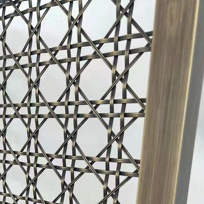 Upgrade Desain Interior Dekoratif Wire Mesh Grilles Pilihan yang sempurna Dengan Diameter Weft 1mm-5mm