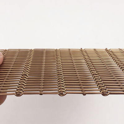 1m-2m Lebar Dekorasi Wire Mesh Fasad Untuk Desain Arsitektur