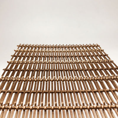 1m-2m Lebar Dekorasi Wire Mesh Fasad Untuk Desain Arsitektur