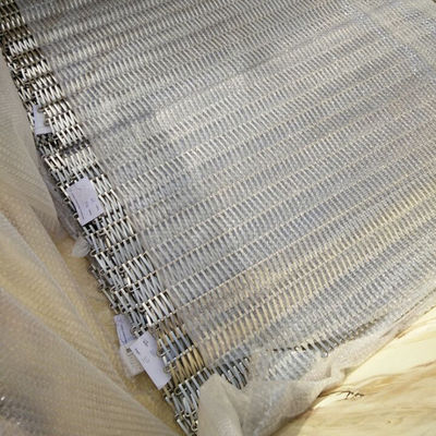5mm Wire Diameter Spiral Mesh Belt Sertifikat ISO9001 Panjang 1m-36m Lebar 6m