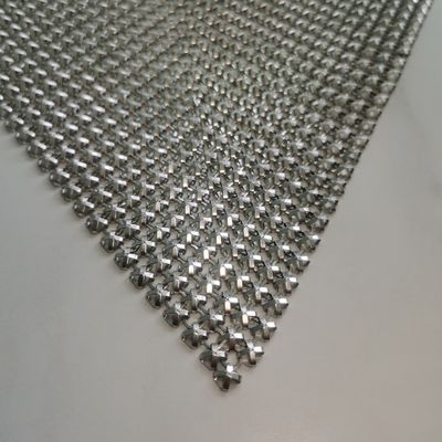 Dekoratif Cladding Metal Aluminium Sequins Oil Resistant Metal Mesh Garment