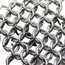 Rantai dekoratif stainless steel ring mesh layar tirai bangunan dinding eksterior