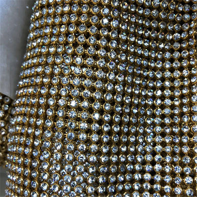 Flame Retardant ODM Flexible Metal Mesh Indoor dan Outdoor Metal Sequin Fabric