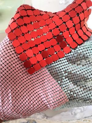 Kain Metal Mesh Waterproof 3mm Sequin Arsitektur Partisi