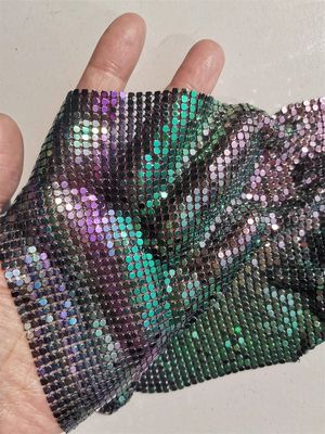 Kain Metal Mesh Waterproof 3mm Sequin Arsitektur Partisi