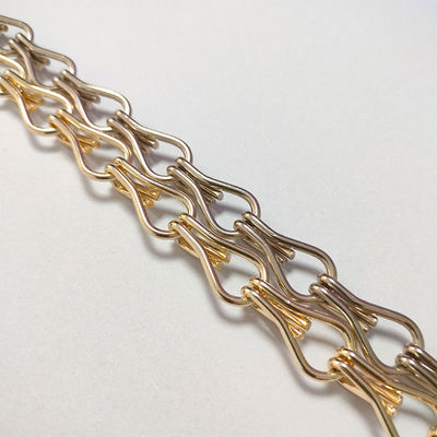 Aluminium Hook Chain Dekorasi Rumah Pengendalian hama Custom Hotel Partisi Aluminium Hook Bead Curtain Produsen Grosir