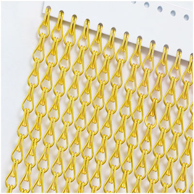 Wall Background Multi Color Metal Mesh Curtain Dekoratif Screen Aluminium Chain Mesh