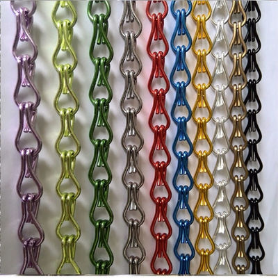 Metal Door Screen Curtain Chain Fly Curtains Untuk Pintu Mesh Fly Screen Curtains