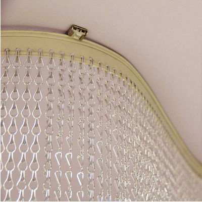 Aluminium Rantai Tirai perapian Spark Screen Mesh Tirai Rantai Logam