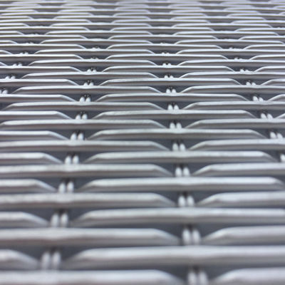 Perak stainless steel Arsitektur Mesh Untuk Fasad Bangunan Disesuaikan