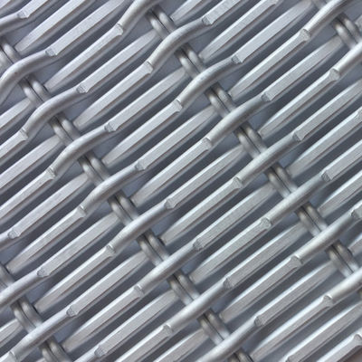 Perak stainless steel Arsitektur Mesh Untuk Fasad Bangunan Disesuaikan