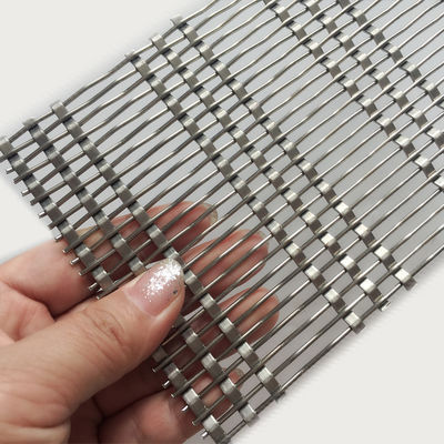 0.8mm 2.0mm Wire Diameter Stainless Steel Arsitektur Mesh Mudah Instalasi