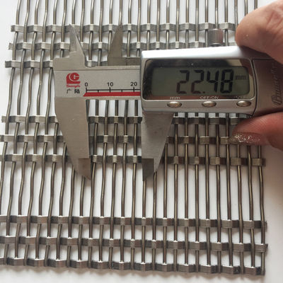 0.8mm 2.0mm Wire Diameter Stainless Steel Arsitektur Mesh Mudah Instalasi